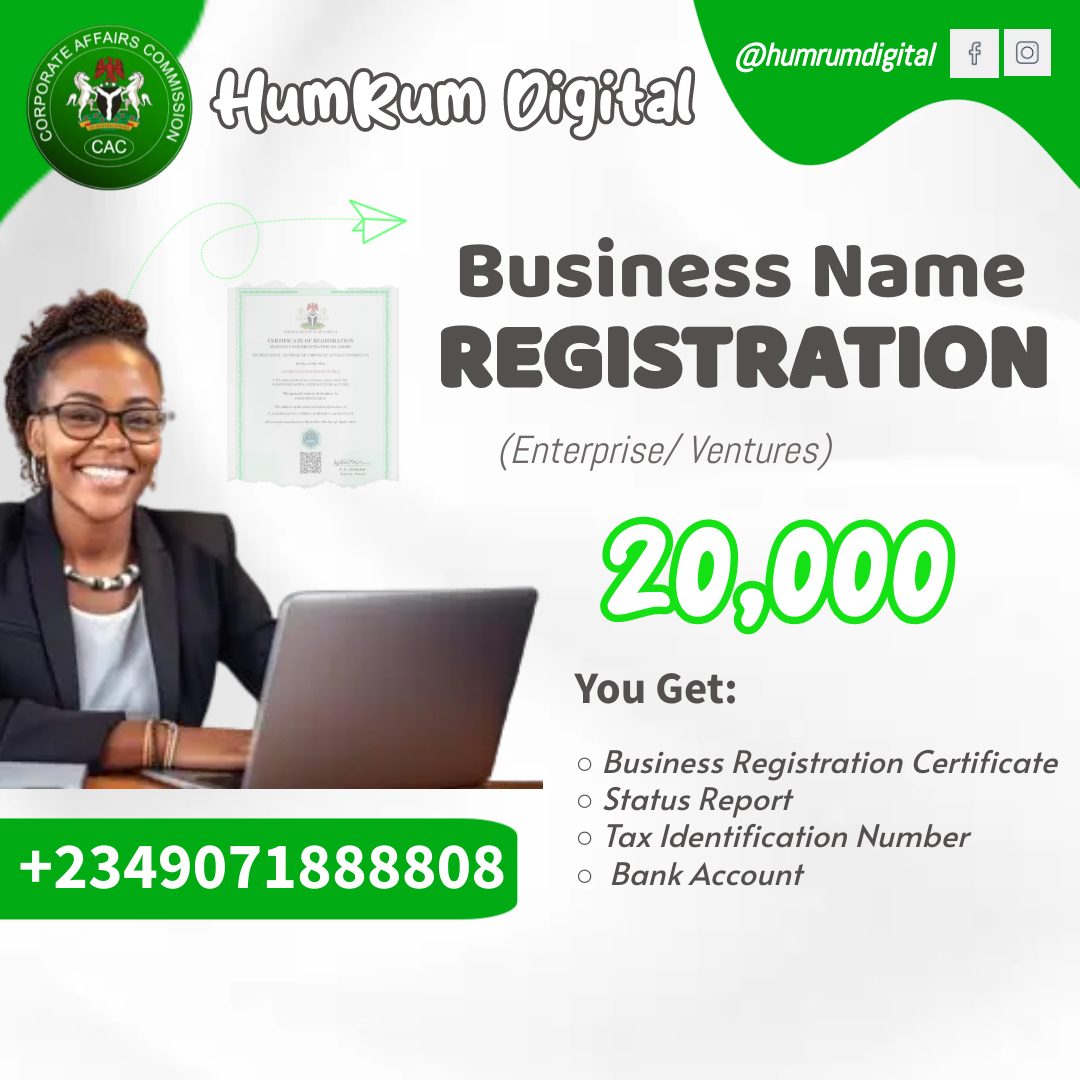 BUSINESS NAME REGISTRATION <hr> <br> <p> • Business Registration certificate <br> • Status Report <br> • Tax identification Number <br> • Bank Account <br> </p>